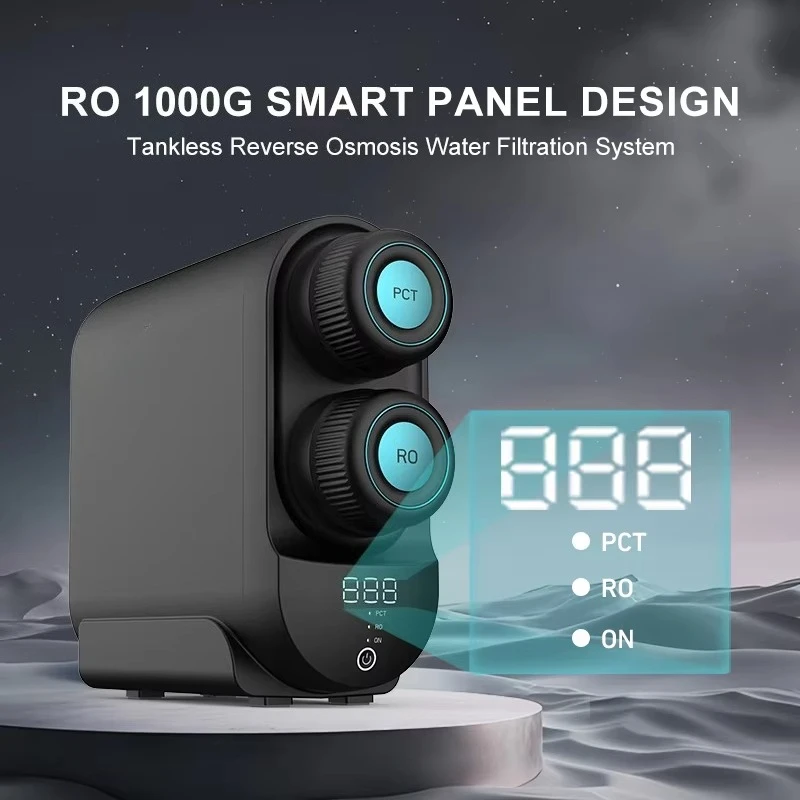 1000G  Under Sink Reverse Osmosis System Electric Self-Cleaning Water Purifier with Tankless Feature
