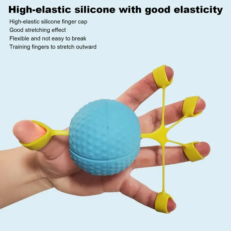 Hand Therapy Grip Strengthener Ball Stretcher Finger Pow Fitness Arm Exercise Muscle Relex Recovery Rehabilitation Equipment