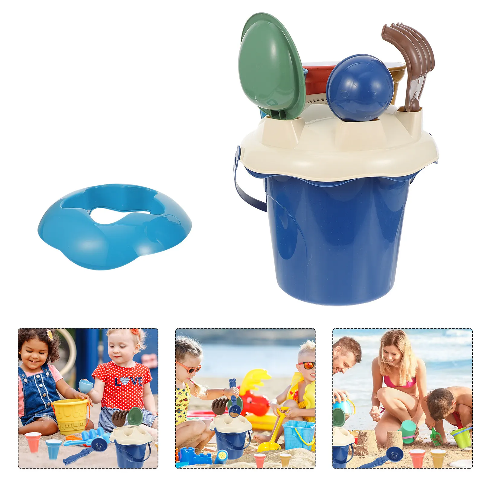 

1Set Kids Plastic Beach Set Premium Quality Outdoor Sand Bucket Sand Digging Tools Child Beach Plaything Summer Fun Activity