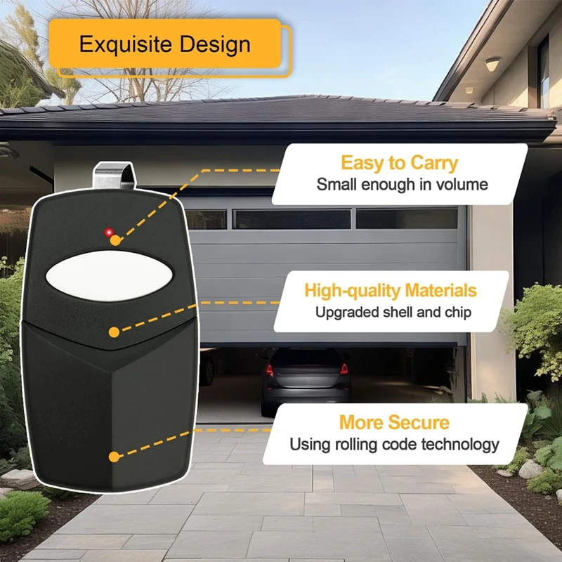 For Linear DTC Delta 3 Remote, 8 Dip Switch Garage Door Opener Remote,Replace DT DTA DTC DTD DT2D DNT00002A,310MHZ,3Pcs