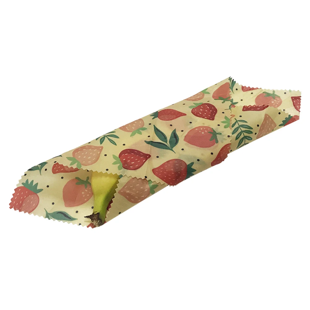 Beeswax Fresh Cloth Eco Friendly Natural Reusable Beeswax Food Wrap Set Food Packaging Bag