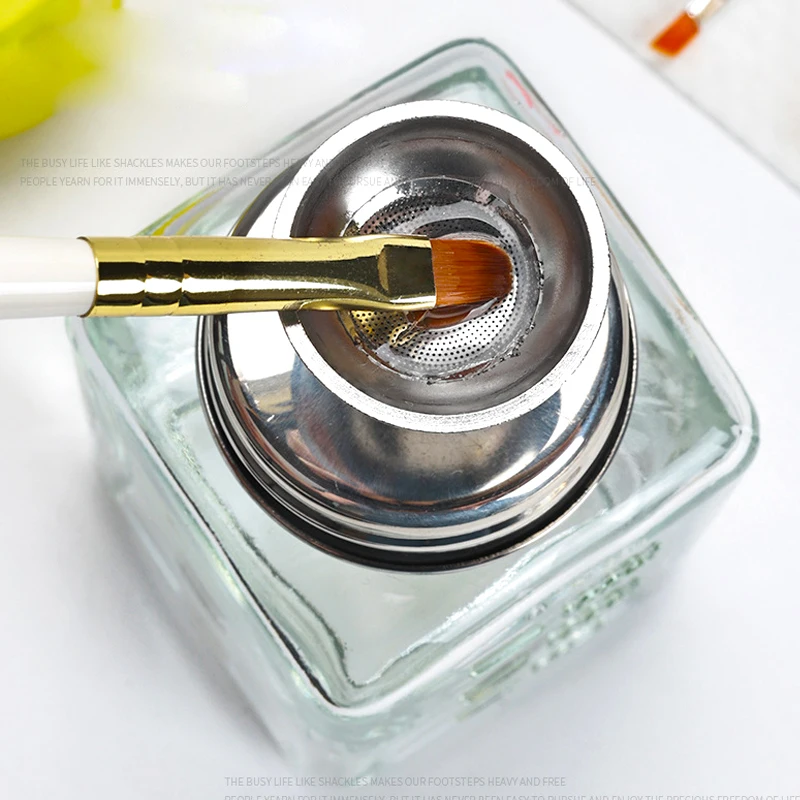 Nagel Nachfüllbare Presse Pumpe Leere Flaschen Glas Gel Entferner Flüssigkeit Container Nail art Nagellack Entferner Reiniger Make-Up Maniküre Werkzeug