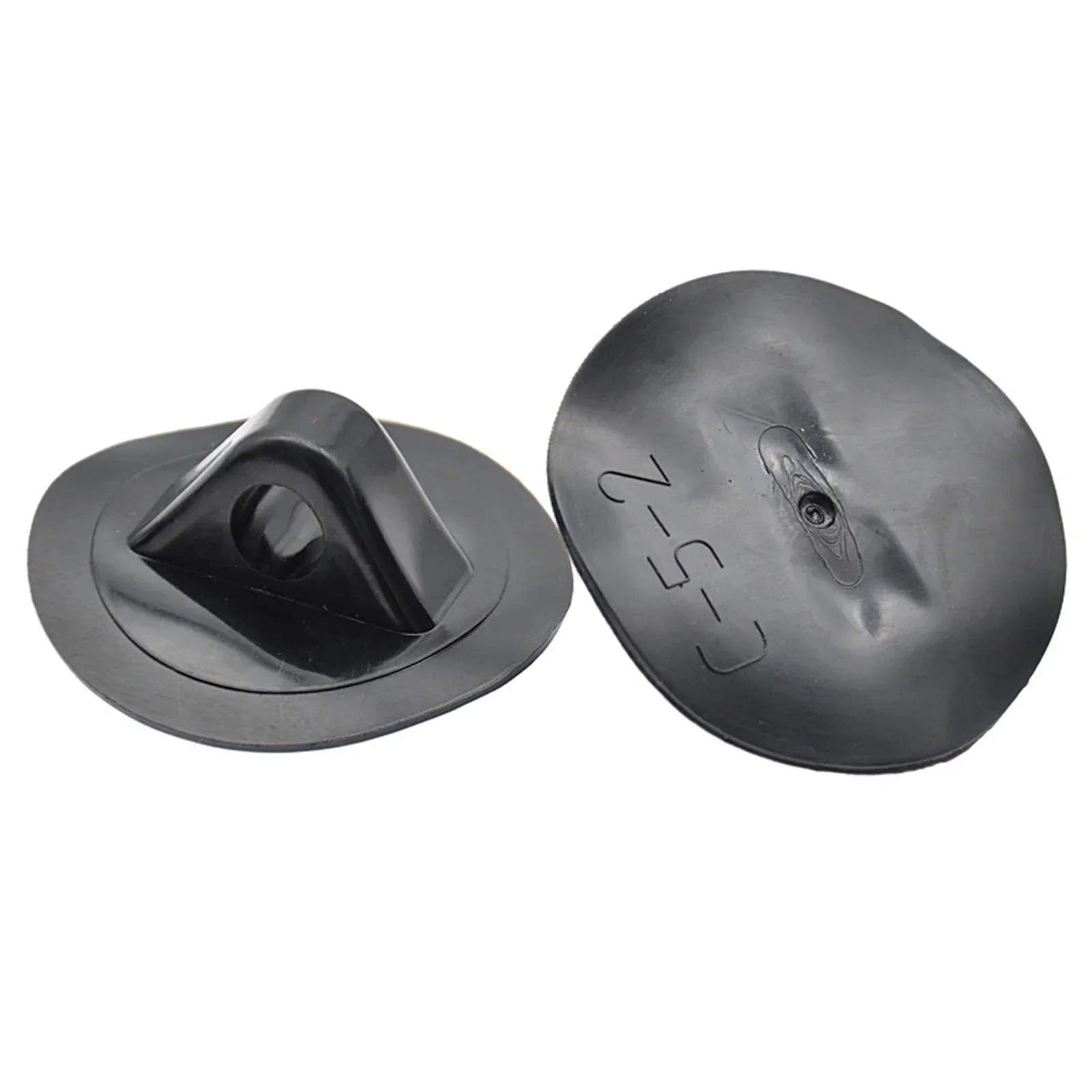 

2pcs Inflatable Boat Safety Rope Buckle PVC Awning Buckle Anchor Rope Buckle 2 Black Grommets Durable Camping Accessories