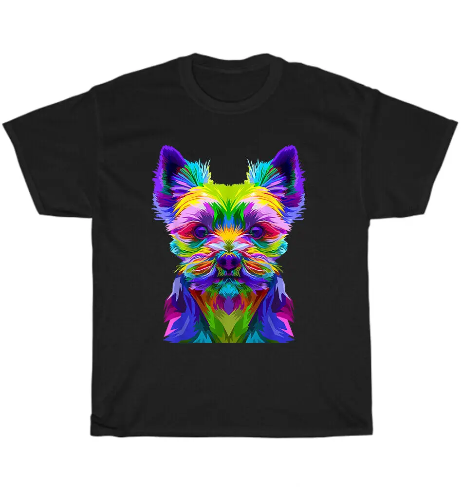 

Yorkshire Terrier Yorkie Pop Art Dog Puppy Pet Animal Lover T-Shirt Unisex GiftUnisex Summer Cotton Luxury Brand Super Size