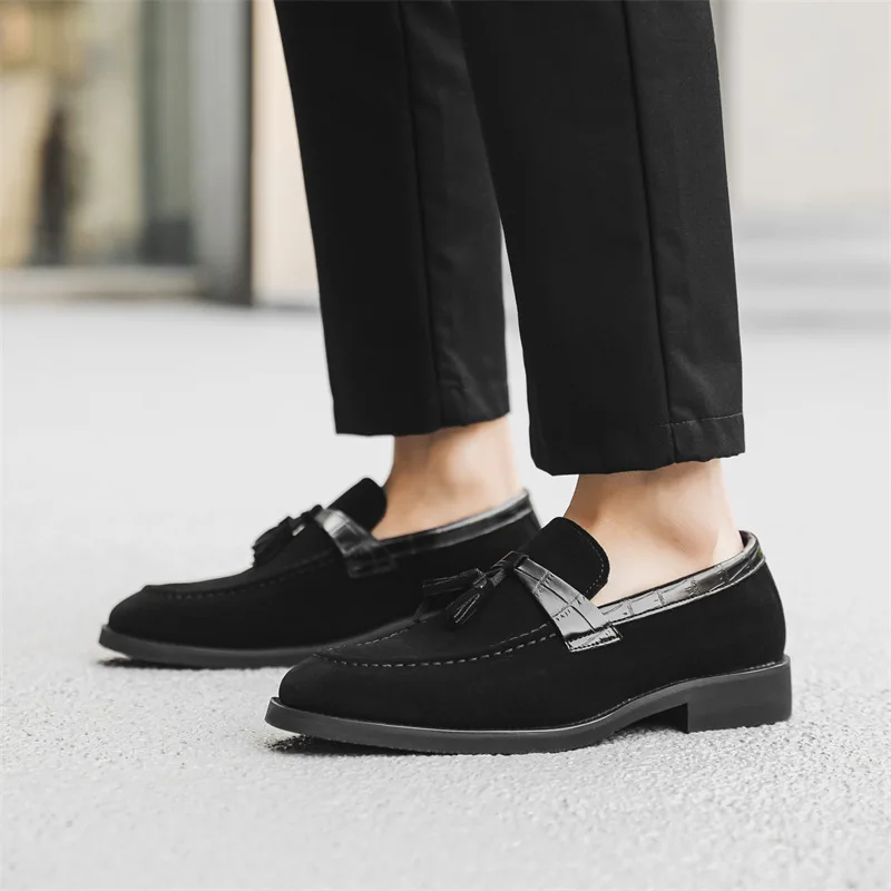 

Men's Tassel Leather Shoes Men's Party Formal Loafers Casual Evening Dress Moccasins Wedding Shoes Fashion Casual Men's Shoes