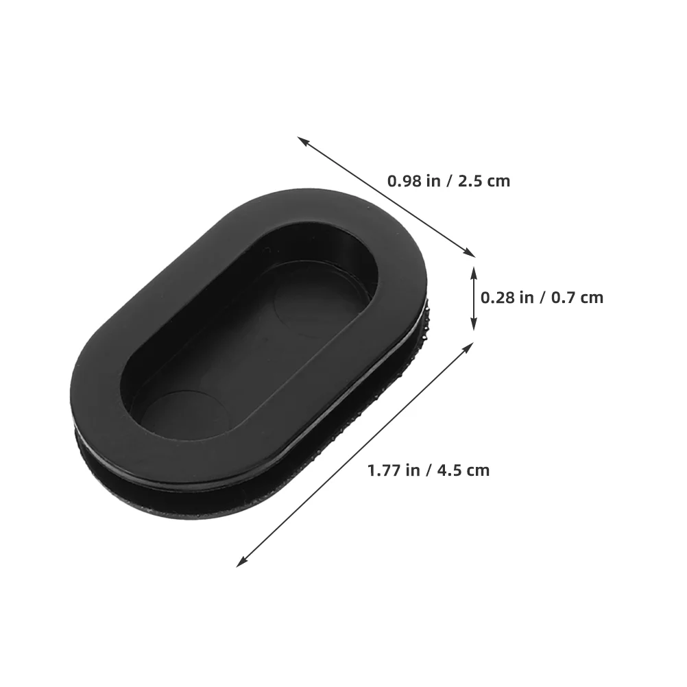 Bouchon naren silicone pour tirelire, boîte d'épargne noire, bouchons de remplacement, 10 pièces