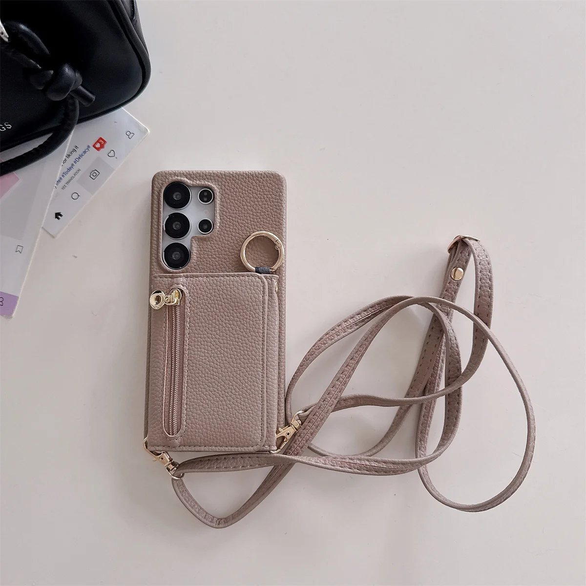 

Чехол-кошелек Crossbody Cards Solt для телефона Samsung Galaxy S25 Edge S24 FE S23 S22 Ultra Plus A56 A55 A54 A53 A52 A14 A15 A16 A36