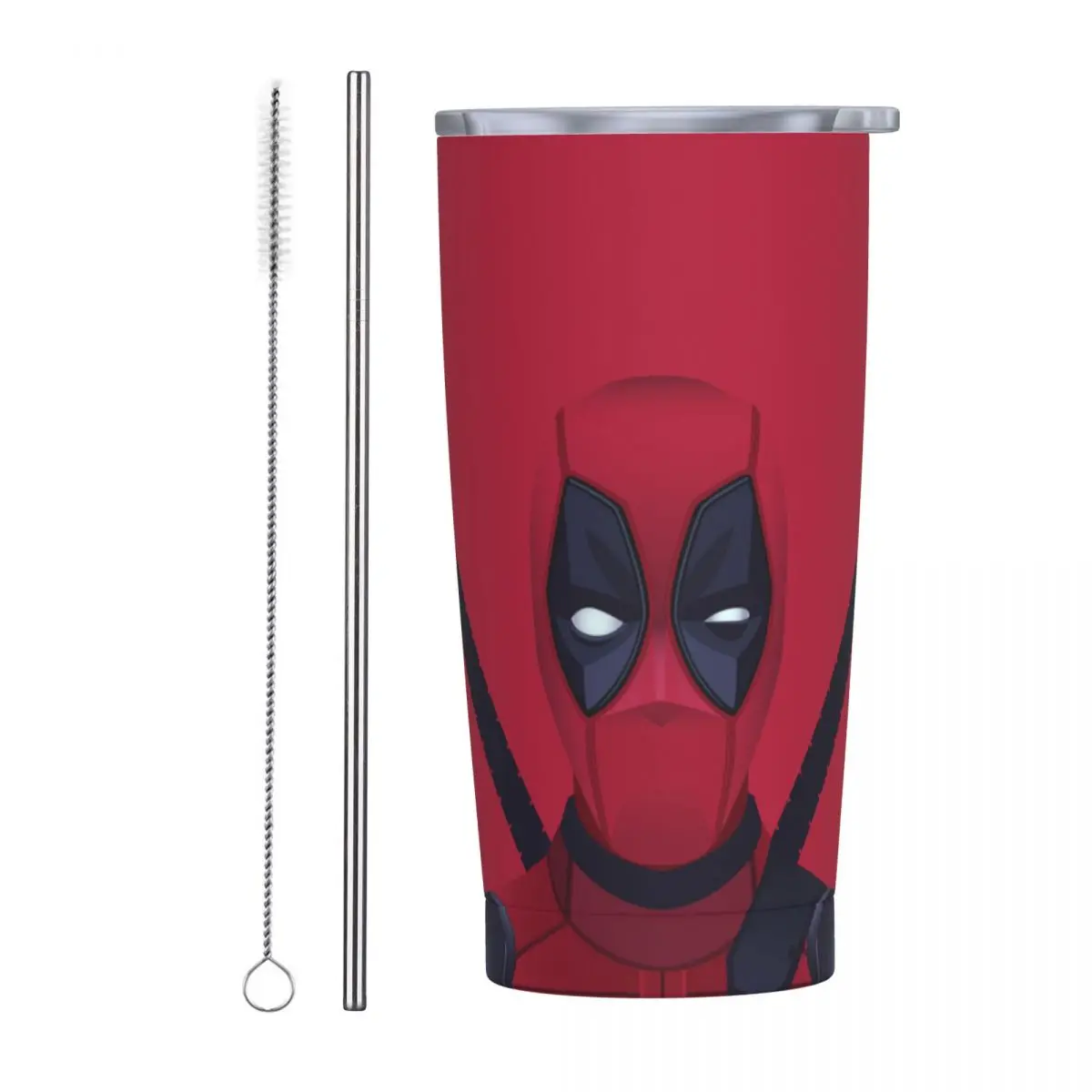 

Deadpool Comic Cartoon Tumbler Vacuum Insulated Coffee Cups with Lid Straw Car Mug Water Bottle