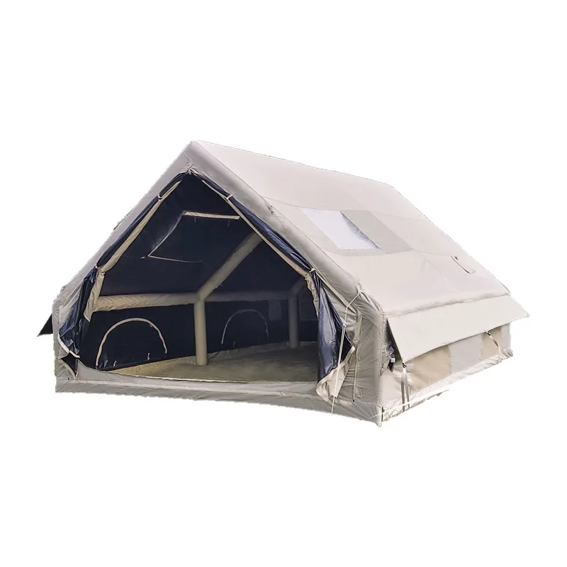 

Vinyl 12 square meters inflatable tent windproof and rainproof, moisture-proof in all seasons, outdoor camping, portable and fre