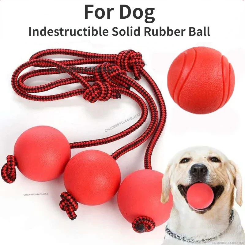 7cm Indestructible Solid Rubber Ball Pet Dog Training Chew Play Fetch Bite Toy Dog Toys For Small Medium Large Dog Interactive