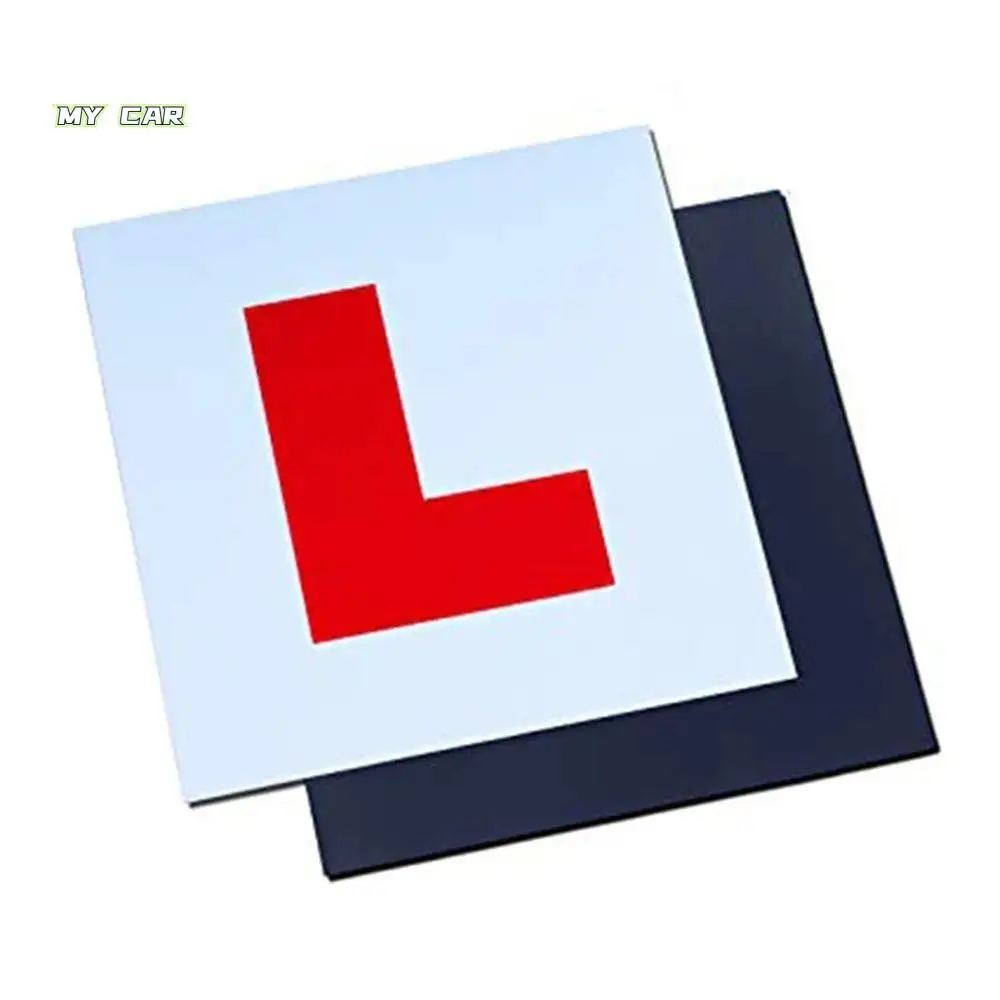

Exterior Accessories Car L Plate Learner Plate Sticker Red Magnetic L Plates Car Learner Sign Car Stickers New Drivers Stickers