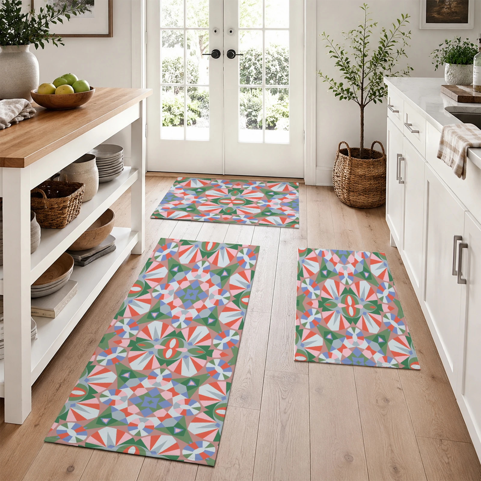 1pc Kitchen Mat Bohemia Style for Kitchen Door Decoration, 40x60cm Non-slip Rug, Oversized Carpet 40x120cm for Living Room Decor