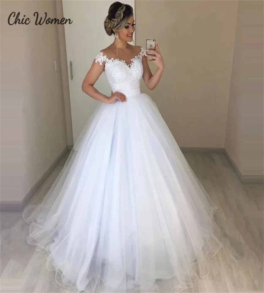 Vestido de novia de tren desmontable blanco 2025 2 en 1 con hombros descubiertos vestido de novia corto campestre Simple jardín país Boda personalizado