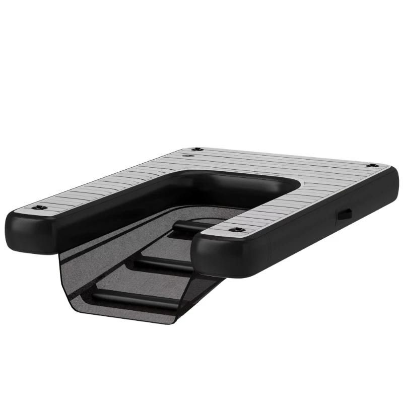 Inflatable dog boat ramp non-slip safe for easy access to lakeside docks and rafts, boats up to 286 pounds