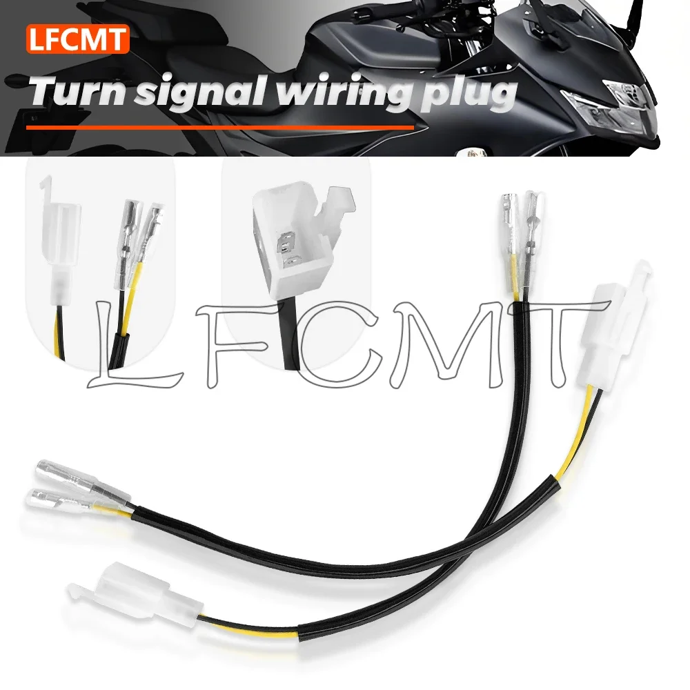 

Turn Signal Wiring Harness Adapter Plug Light Wire Connector Tail Light Indicator Current Lead Power Supply Fit for Honda Suzuki