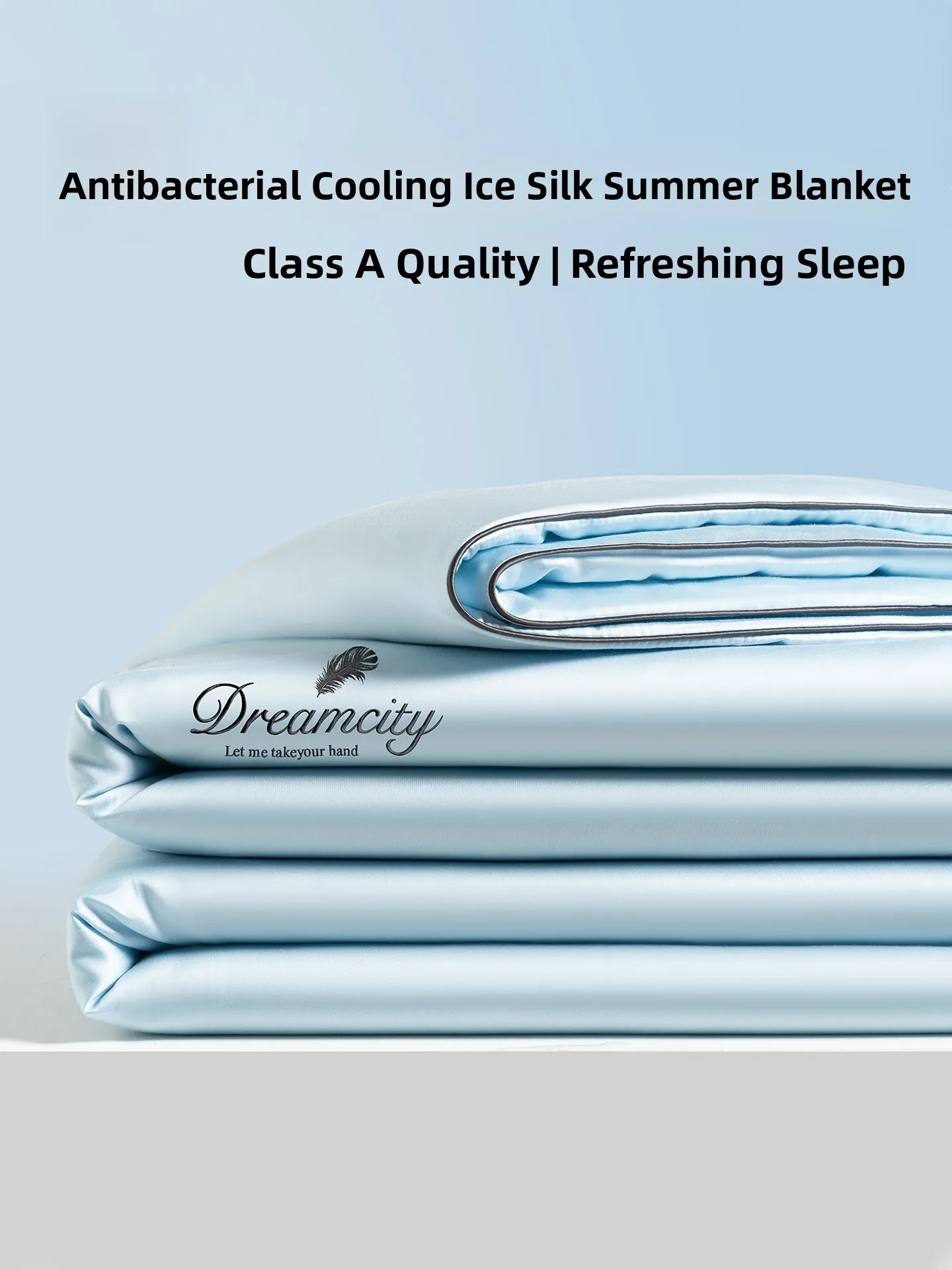 

Комплект из четырех предметов: летнее одеяло из ледяного шелка класса А с охлаждающим эффектом, двустороннее, машинная стирка, для одного человека, для кондиционированных помещений.