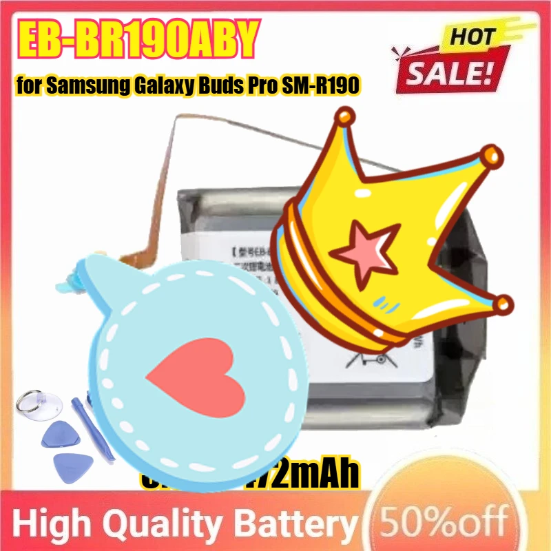 

3,85 В 472 мАч EB-BR190ABY Аккумулятор для Samsung Galaxy Buds Pro SM-R190 Смарт-часы Аккумуляторы большой емкости