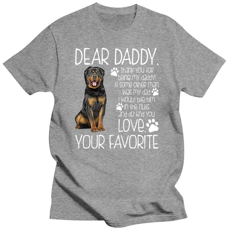 Breathable Spring Autumn Over Size S-5XL Short Sleeve Designs Standard Trend Shirt Love Collar Favorite Rottweiler Dog T Shirt