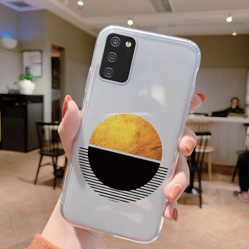Transparent Back Cover For Samsung Galaxy A02S M02S Case Silicone Soft Clear Capa For Samsung A 02S Fundas Marble Pattern Case image 3
