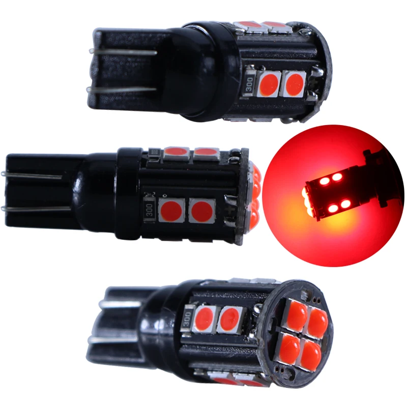 أمبولة Led الضوء الداخلي T10 196 W5W Canbus 12 فولت سيارة تحذير إشارة لمبة السيارات لوحة ترخيص ماركر القراءة مصباح الأزرق 12 فولت