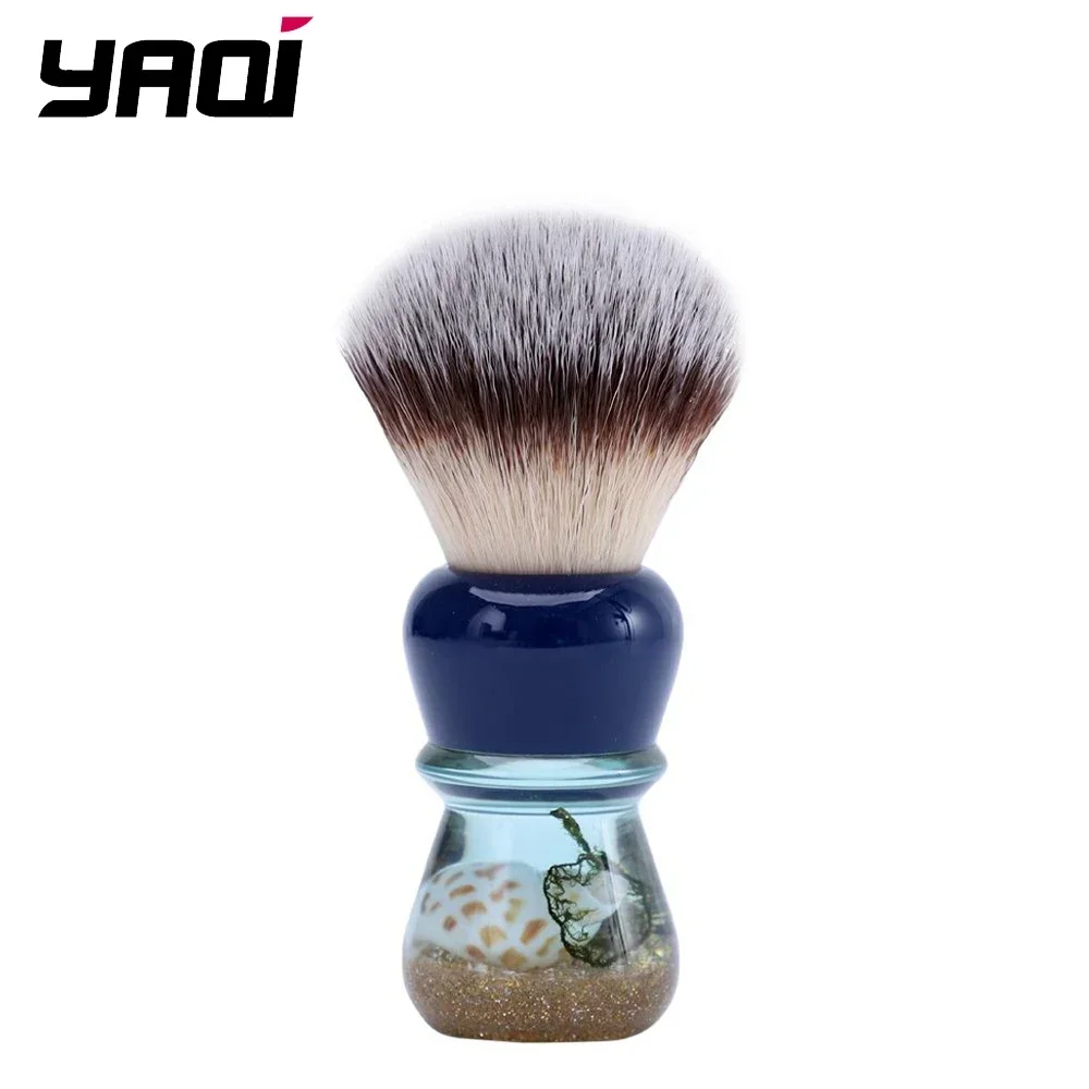 YAQI 2026 Mens Shaving Brush Collectibles YAQI Atlantis 24mm Synthetic Hair Wet Shaving Brush Birthday Gift For Boyfriend