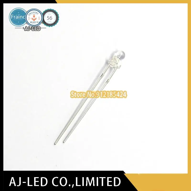 100pcs/lot PT204-6C infrared receiver tube photodiode wavelength 940nm billion light 3mm transparent F3 new