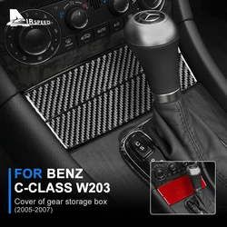 Real Soft Carbon Fiber for Mercedes Benz C Class W203 2005 2006 2007 Car Interior Center Console Panel Trim Sticker Accessories