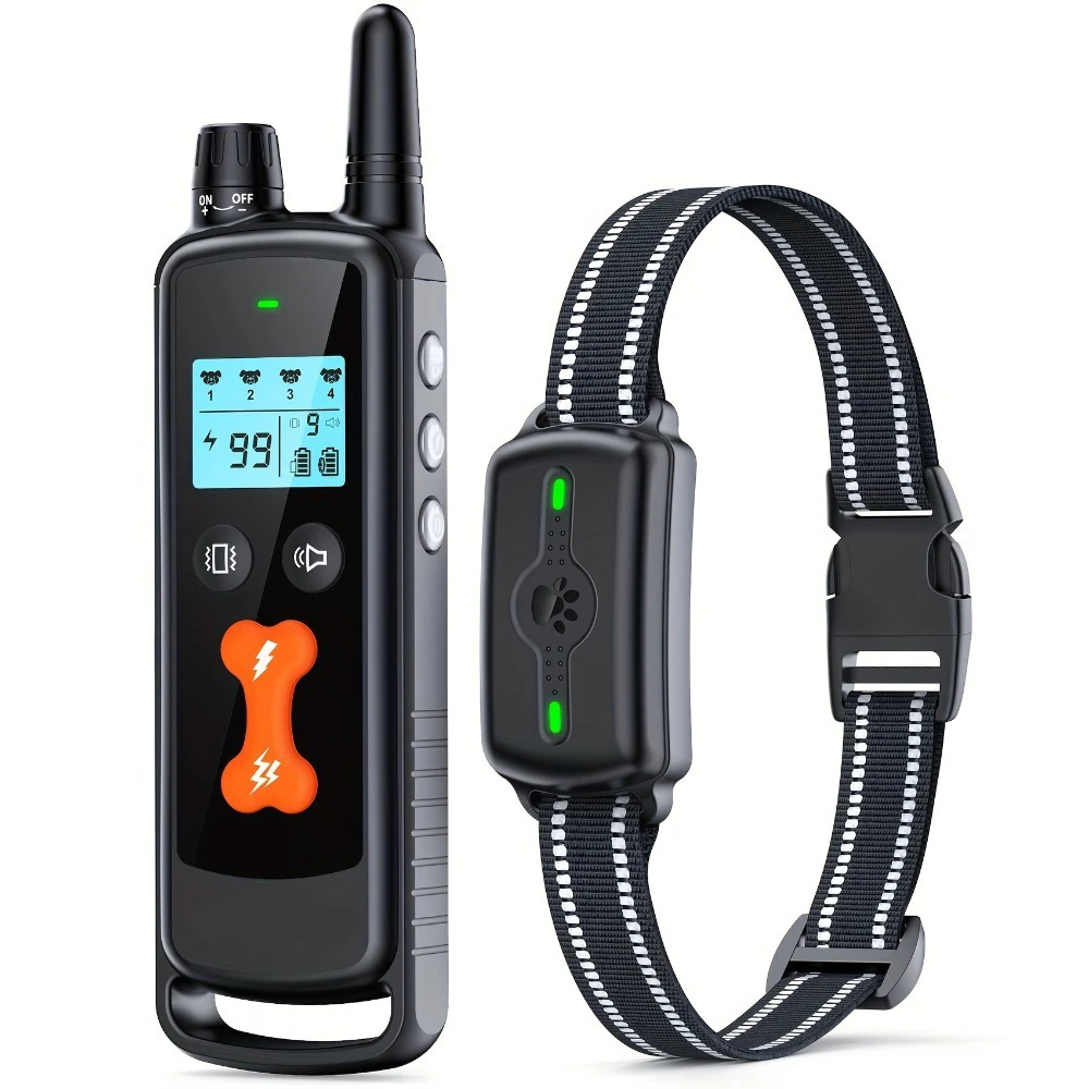 

Electric Dog Training Collar Waterproof Dog Bark Collar Pet with Remote Control Rechargeable Anti Barking Device All Size Dogs