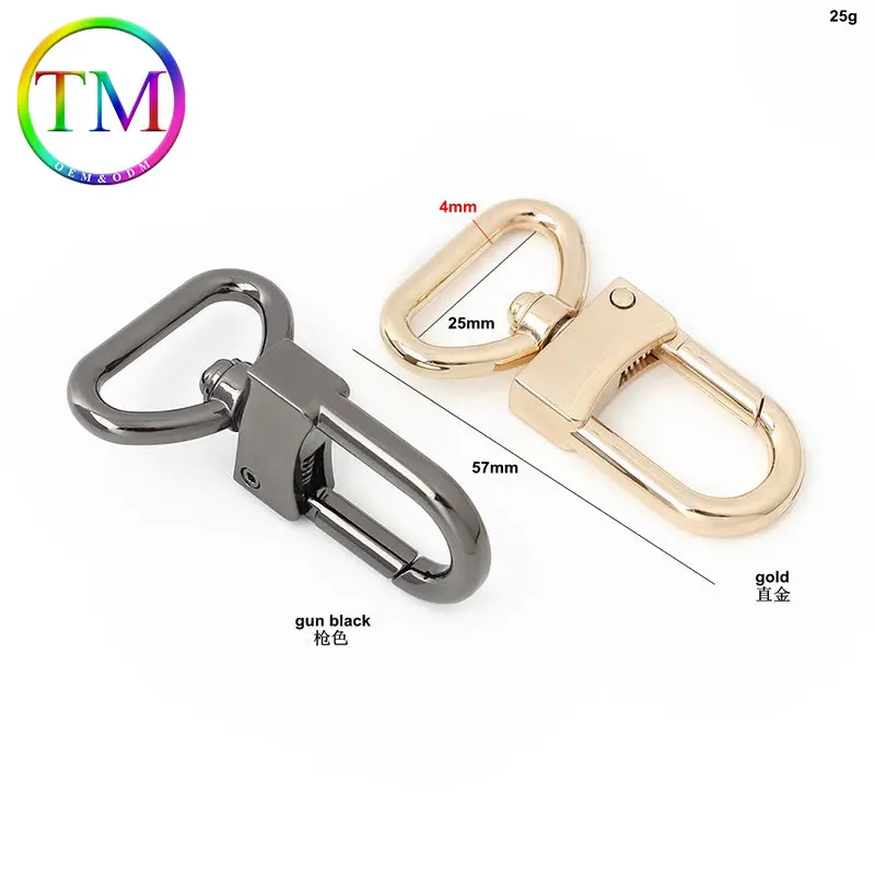 10-50 Stuks 5 Kleuren Metalen Tas Riem Gespen Swive Hond Keten Karabijn Connector Diy Lederen Tas deel Accessoires