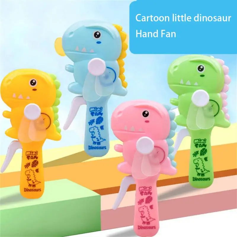 Small Fan Fun Modeling Mini Fan Handheld Fan Babys Toy Portable Hand Pressure Fan Toy Hand-pressed Cartoon Manual Fan Colorful