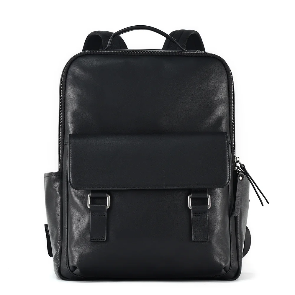 Genuine Leather Fashion Men Backpack Luxury Men's Daypack Travel for Male Laptop s Causal Schoolbag