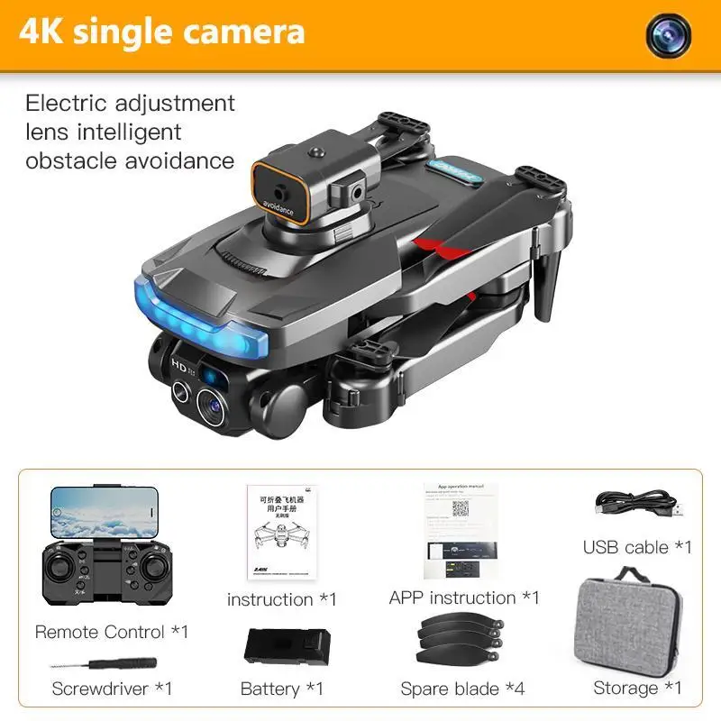 Top P15 Drone Professional 8K GPS Dual Camera 5G Obstacle Avoidance Optical Flow Positioning Brushless Upgraded RC 8000M