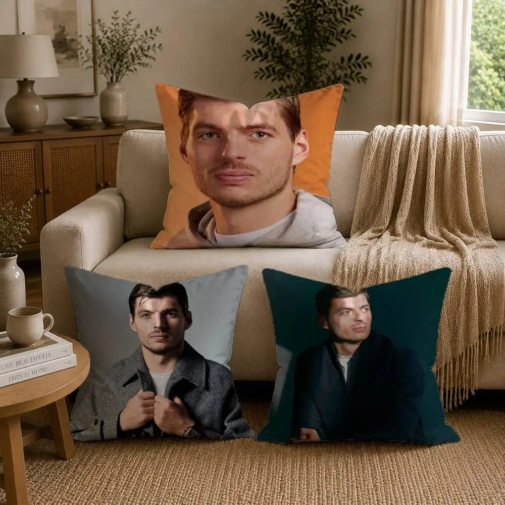 M-Max Racing Driver V-Verstappen Pillow Case for Sofa Living Room Home office Decor Protective Cover