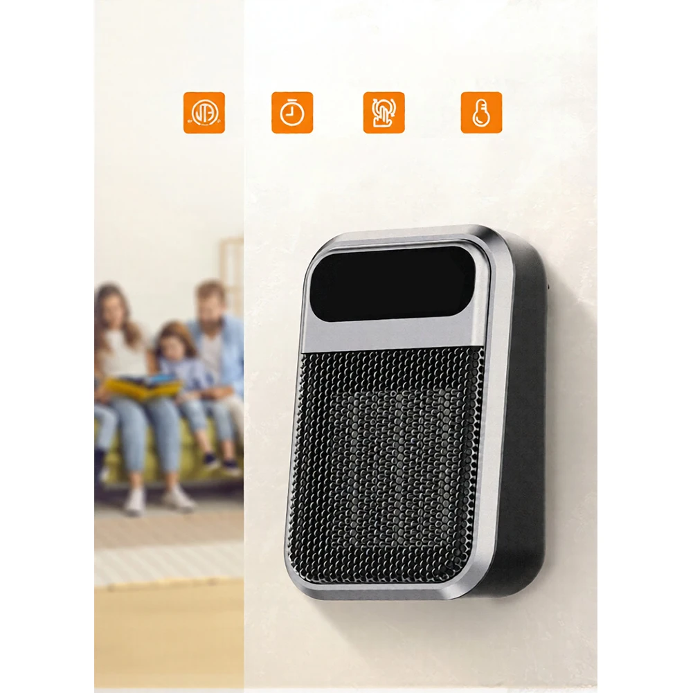 

Настенный обогреватель для ванной комнаты, спальни, электрический обогреватель 1200 Вт, серебристый, настенный, энергосберегающий, с дистанционным управлением