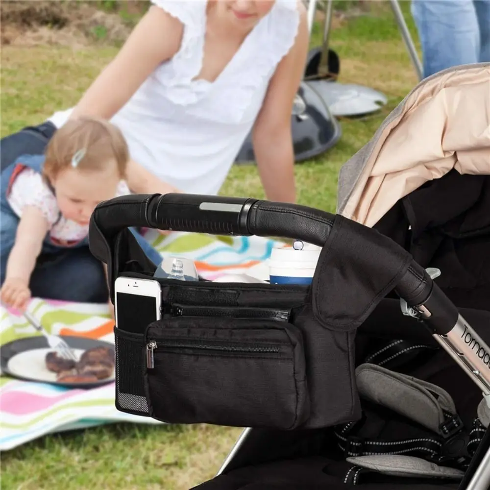 Large Capacity Stroller Organizer Bags Multi Pocket Mummy Baby Stroller Storage Bag Phone Shoulder Pram Diaper Nappy Bags Travel