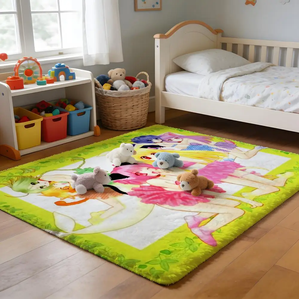 

Floor Mat Soft Flannel Rug Non-Slip Absorbent Mat for Bathroom Bedroom Home Decor D-Dexter