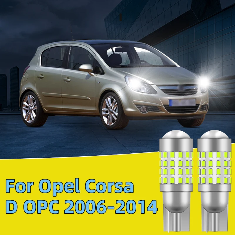 

2PCS For Opel Corsa D OPC 2006-2014 Car Led Bulb T10 W5W width lights side marker position Signal Lamp 12V 24V Clearance Lights