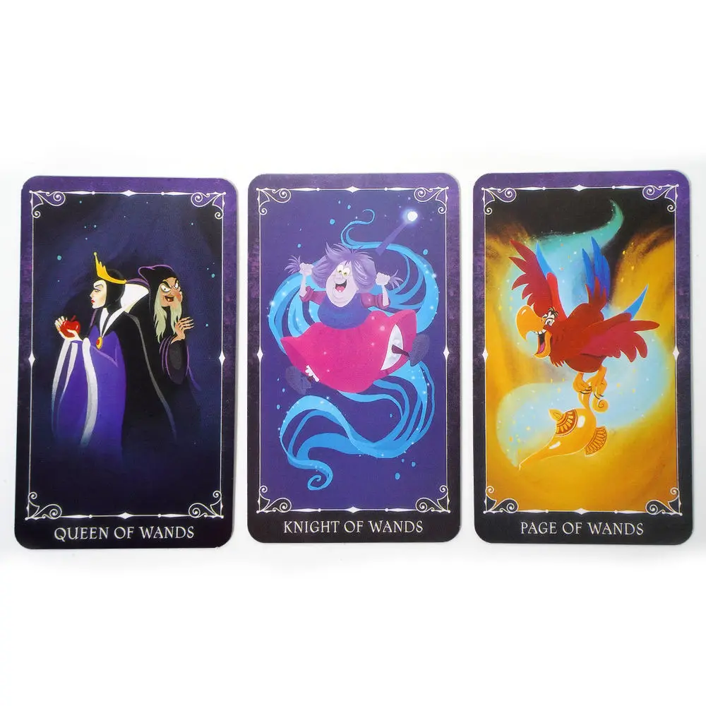 Villians Tarot Cards Deck Oracle Card Mysterious Divination Comics Tarot Card Girl Card Game Board Game English Playing Cards