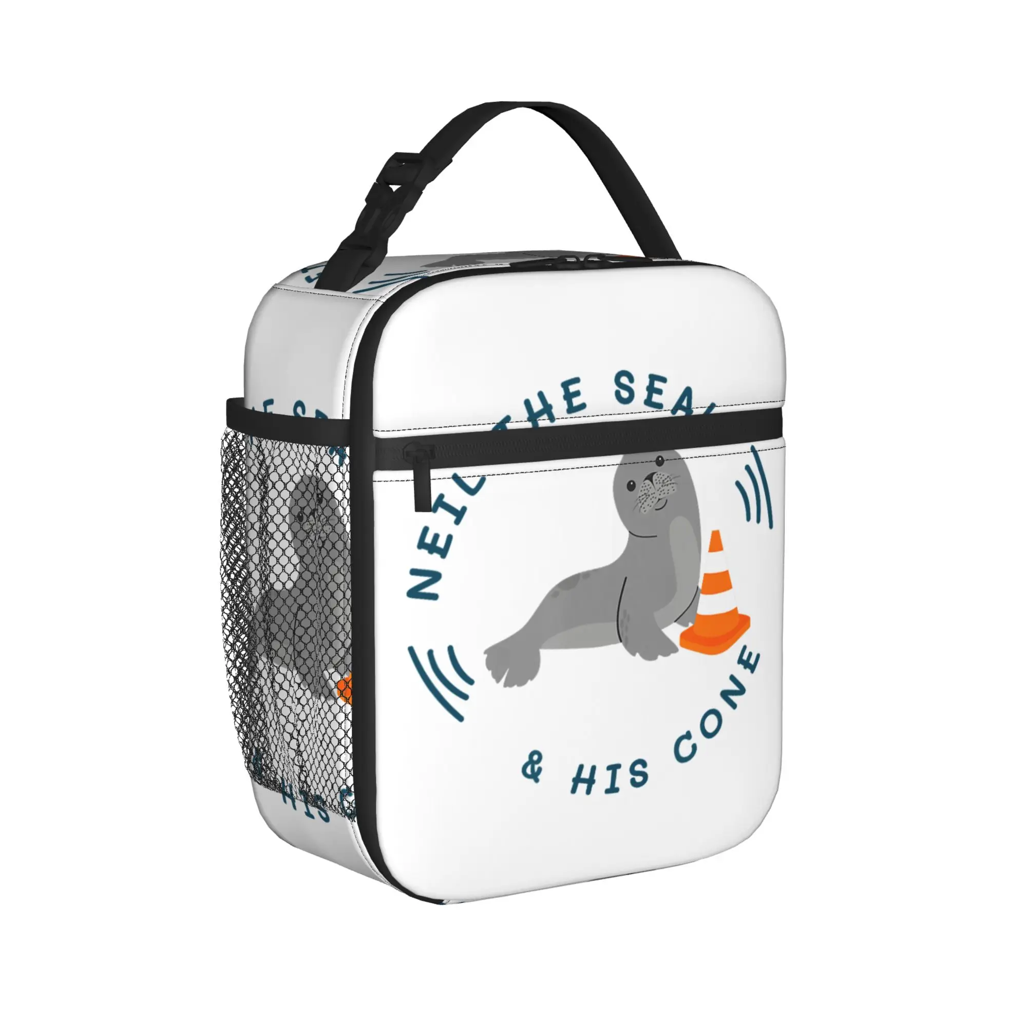 Neil the Seal Thermal Insulated Lunch Bag for Travel  Portable Food Bag Thermal Cooler Lunch Boxes