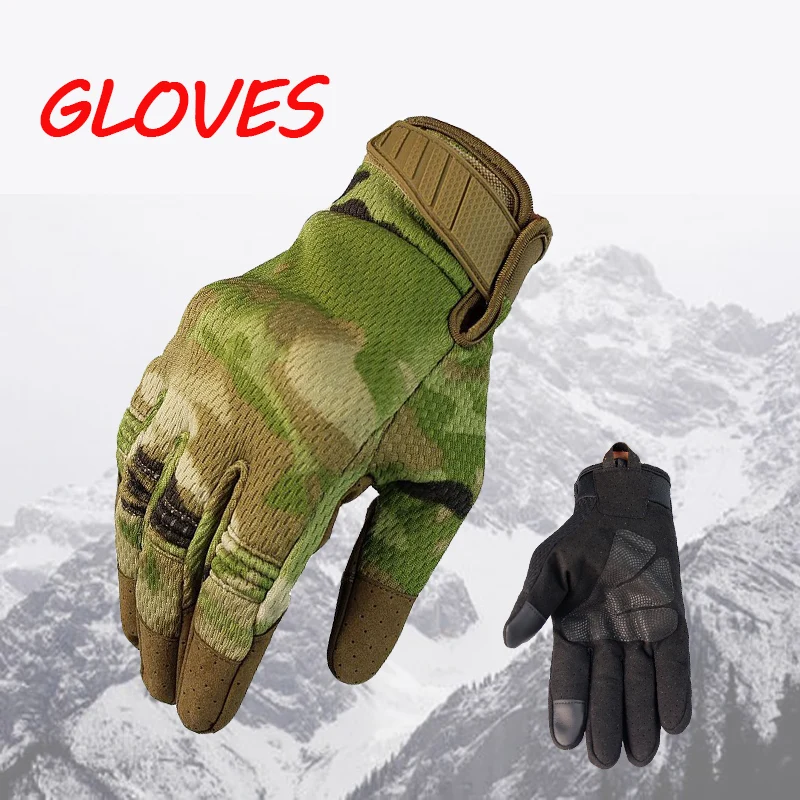 Touch Screen Gloves Full Finger Outdoor Climbing Bicycle Men Gloves