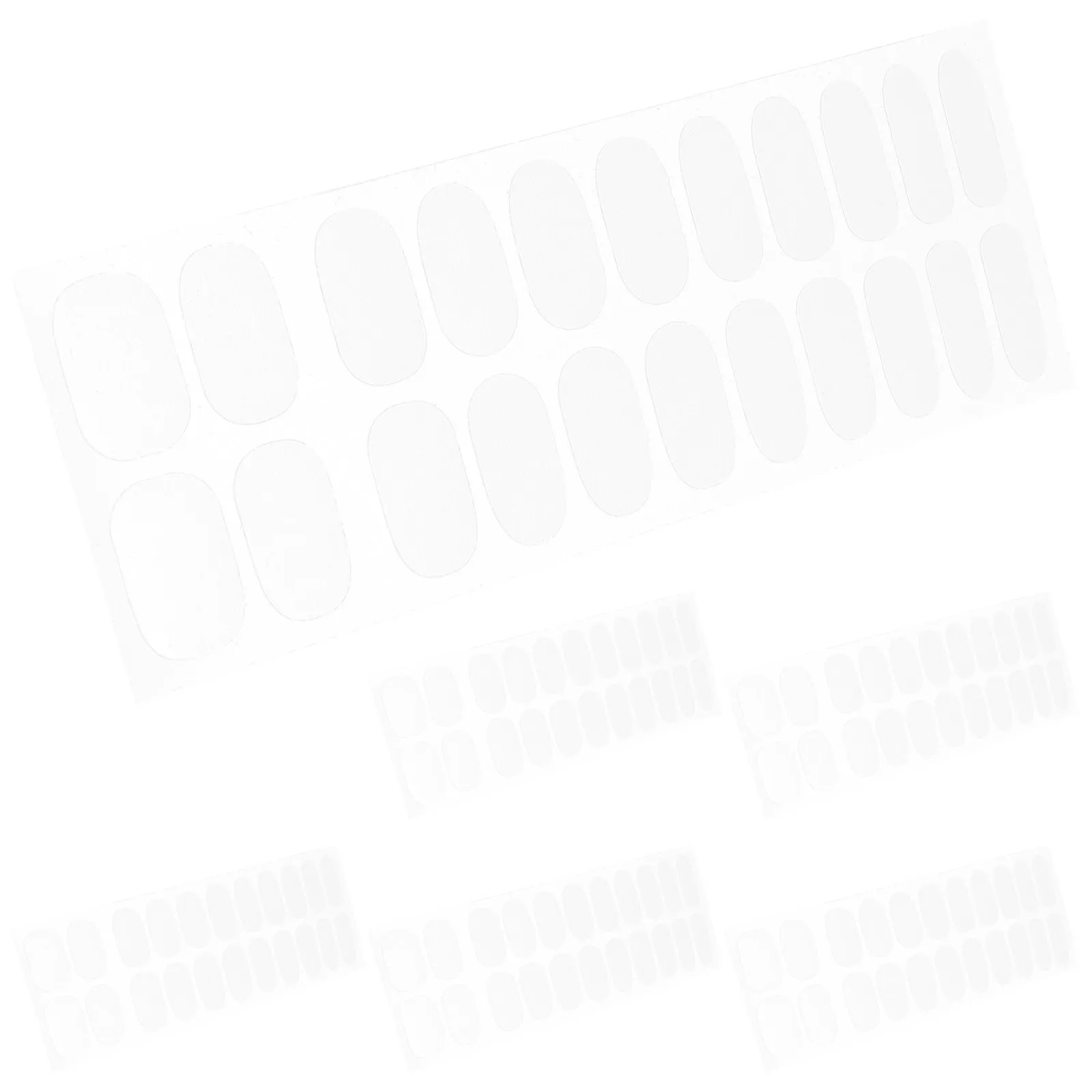 

6 Sheets Transparent Nail Polish Strips Gel Nail Wraps for Quick Easy Application Extended Wear Protection French Manicure