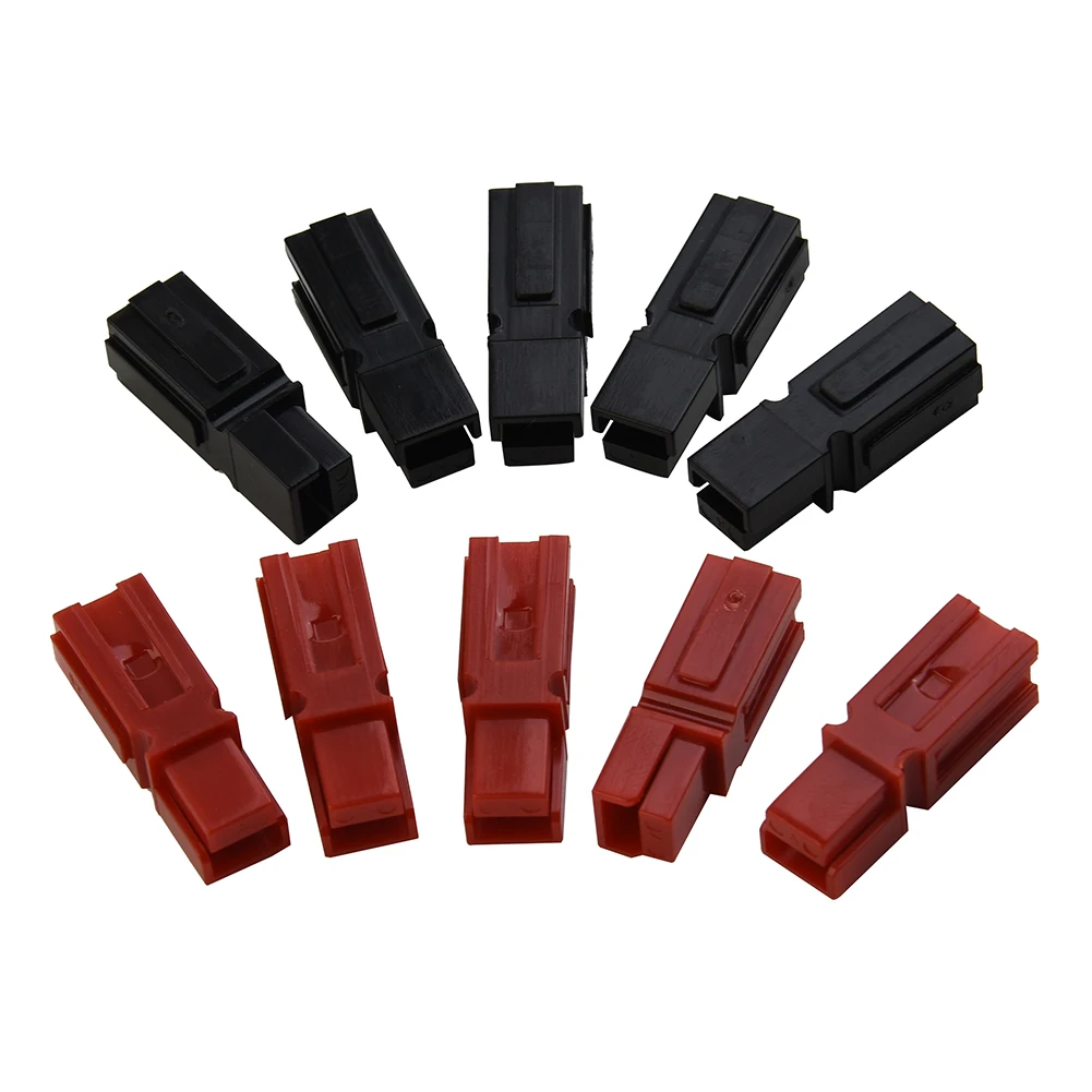 Connector Plug 5 Pair 600V High Frequency Practical Red And Black Shell Spare Parts Terminals 30 Amp Brand New