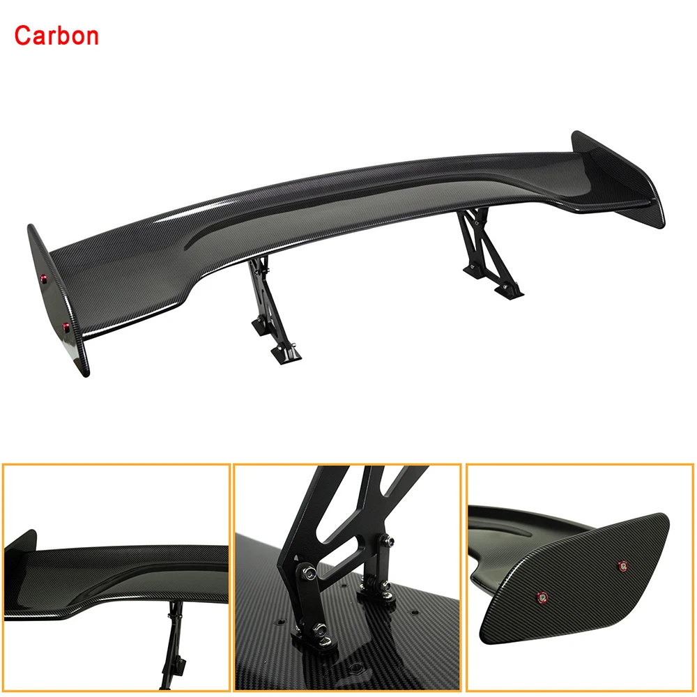 GT Modification Universal Carbon Fiber Car Tail Wing 145CM Exterior Modification GT Spoiler Collision Bumper Cars Accessories