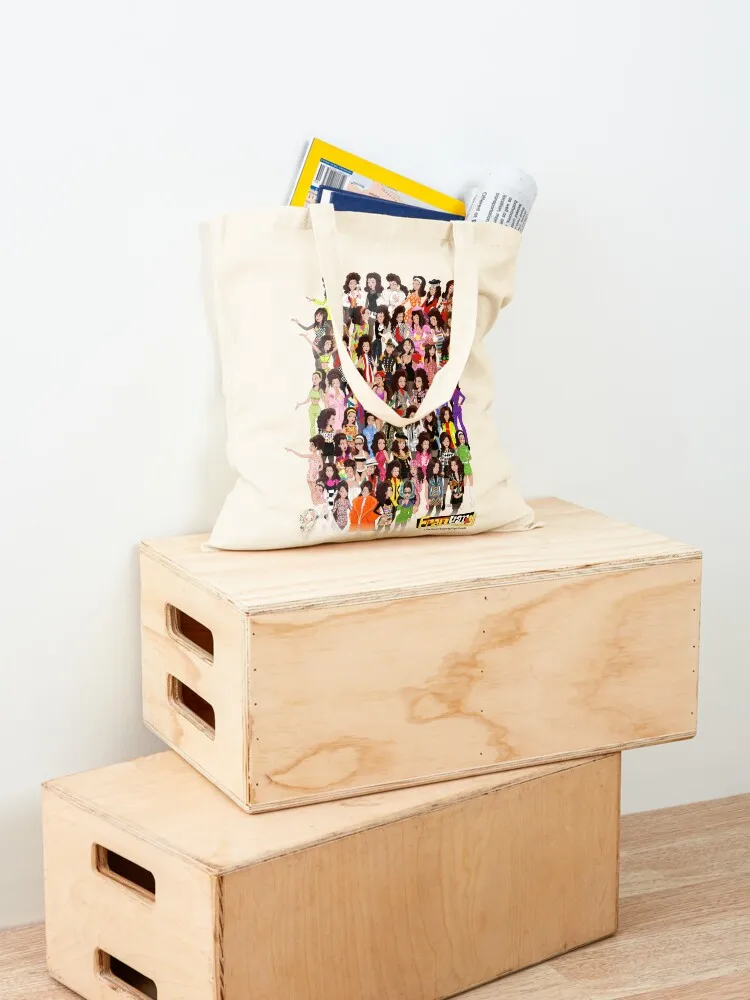 Fran Fine Mega Outfit Collage Tote Bag Handbags tote bags aesthetic hand bags tote bag screen