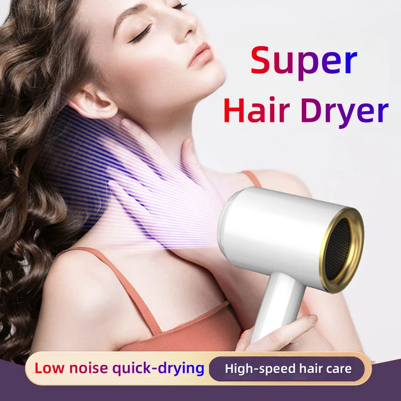 Mini High  Speed Hair Dryer Leafless  Negative Ion Blow Dryer Electric Wind Salon Hair Drying Tool Styling  Machine Fast