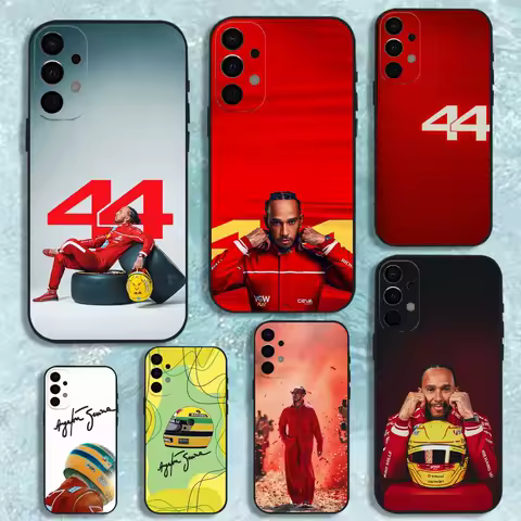 44 L-Lewis H-Hamilton-S Phone Case For Samsung S25,S24,S21,S22,S23,S30,Ultra,S20,Plus,Fe,Lite,Note,10,9,5G Black Cover