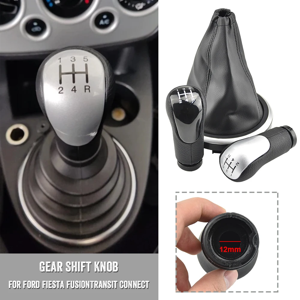 For Ford Fiesta Transit Connect Fusion 2002 2003 2004 2005 2006 2007 2008 Car Styling Gear Shift Knob Gaiter Boot Cover Collar C