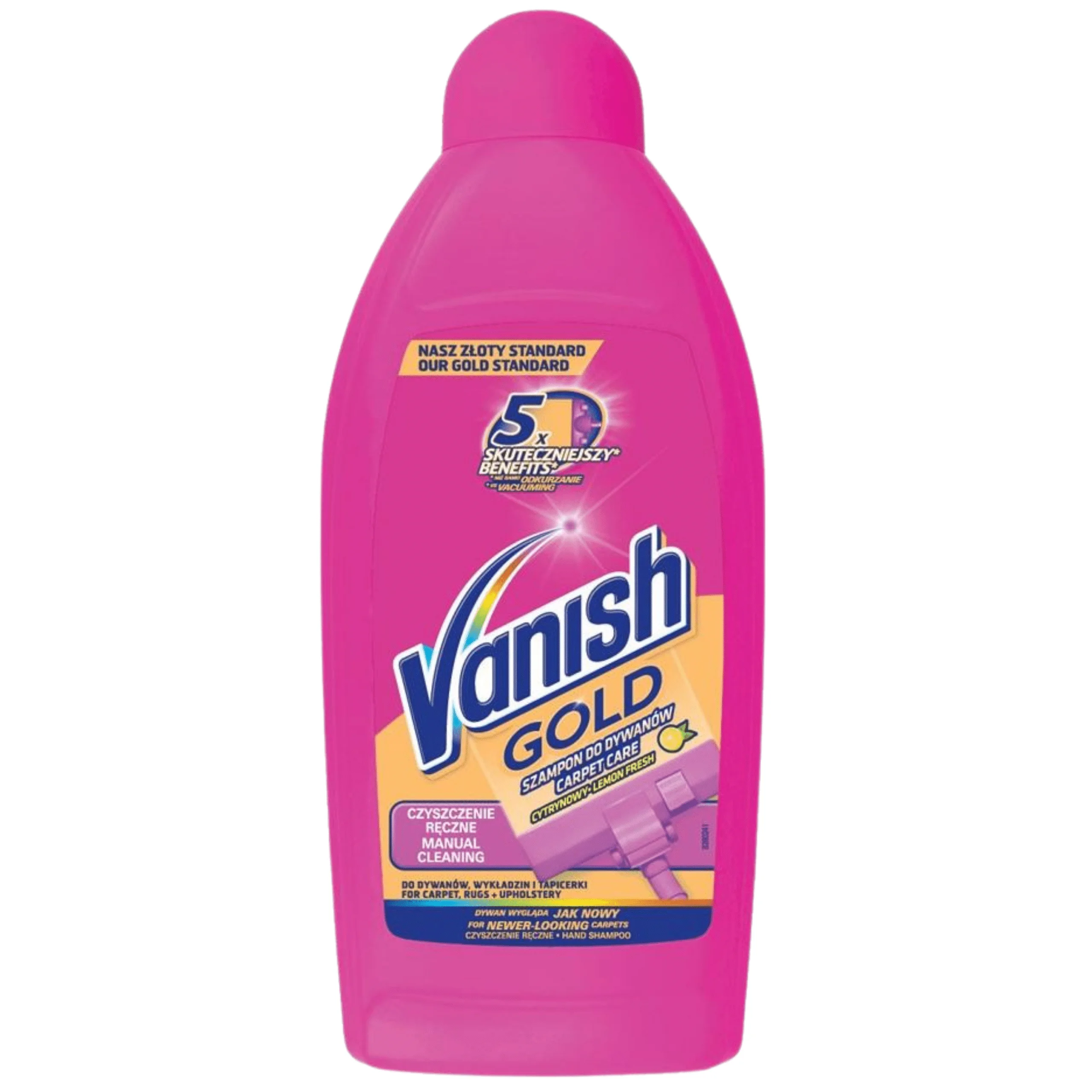 Vanish Gold Champú Para Tapicería Alfombra Limón 500 Ml