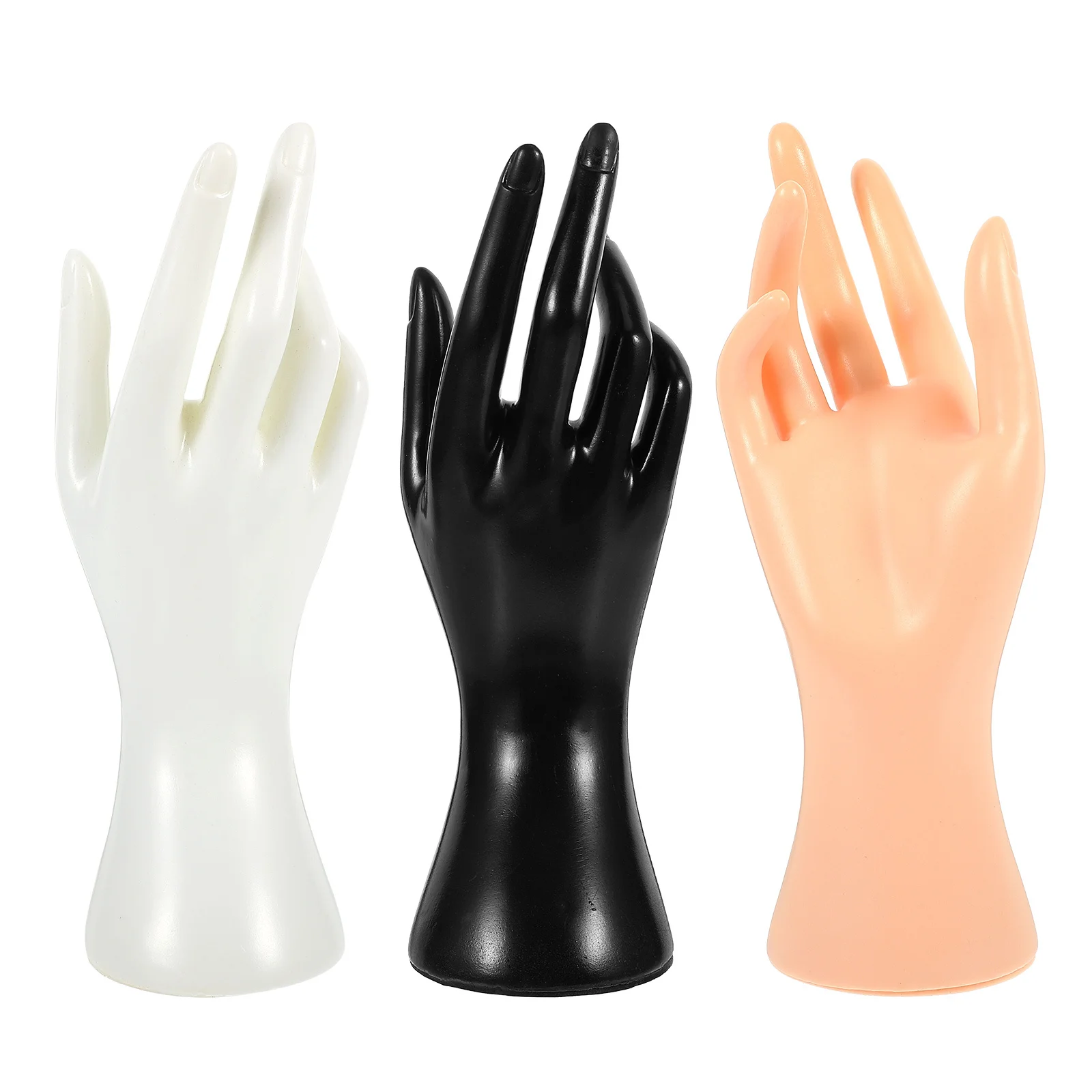 3 قطعة حامل مجوهرات اليد سطح المكتب البلاستيك الشفاف حلقة ساعة الوقوف لاستخدام سوار رف شاشة متجر المنزل