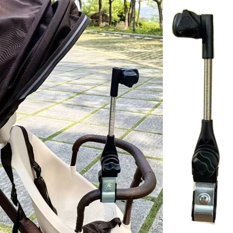 

Multipurpose Strollers Handlebar Clamp For Sunshades Fit Round Square Tube Up To 3cm Diameter Metal Plastic Design A2UB